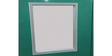 Özelleştirilmiş Çift Camlı Yuvarlak Köşe Temiz Oda Görünüm Cam Paneli